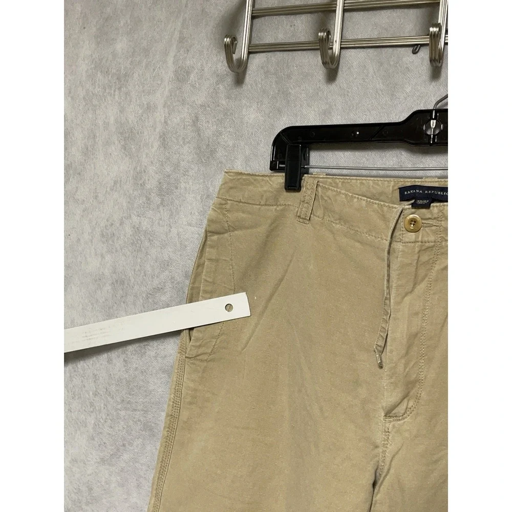 Banana Republic Pants Men 35x33 36x33 Linen Cotton Drawstring Baggy Casual Chino